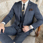 Kingsley Blue Check Suit – Modern Summer Sophistication