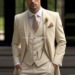Kensington Ivory Suit – Refined Summer Elegance