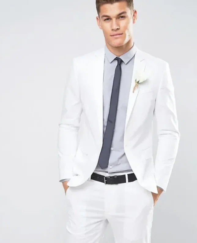 Windsor Double Ivory Suit – Distinctive Summer Elegance