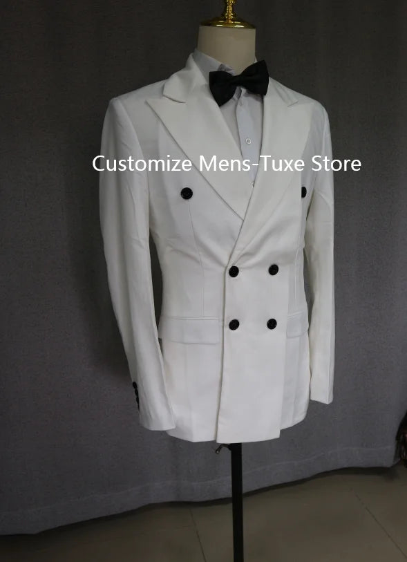 Windsor Double Ivory Suit – Distinctive Summer Elegance
