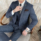 Kingsley Blue Check Suit – Modern Summer Sophistication
