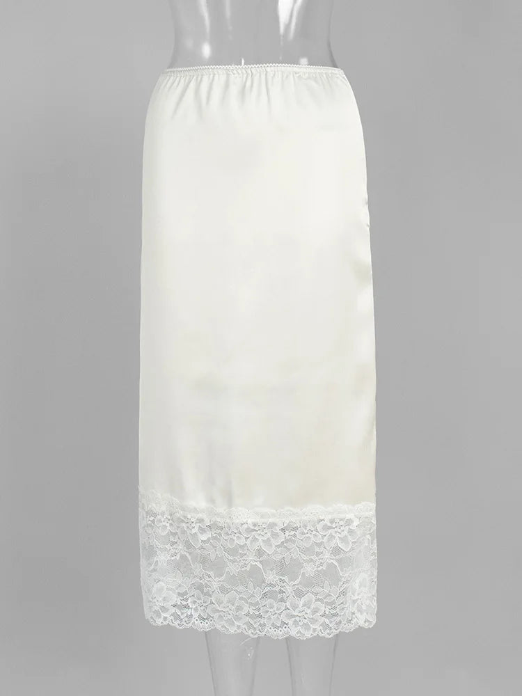 Élise Ivory Skirt – Soft Summer Elegance