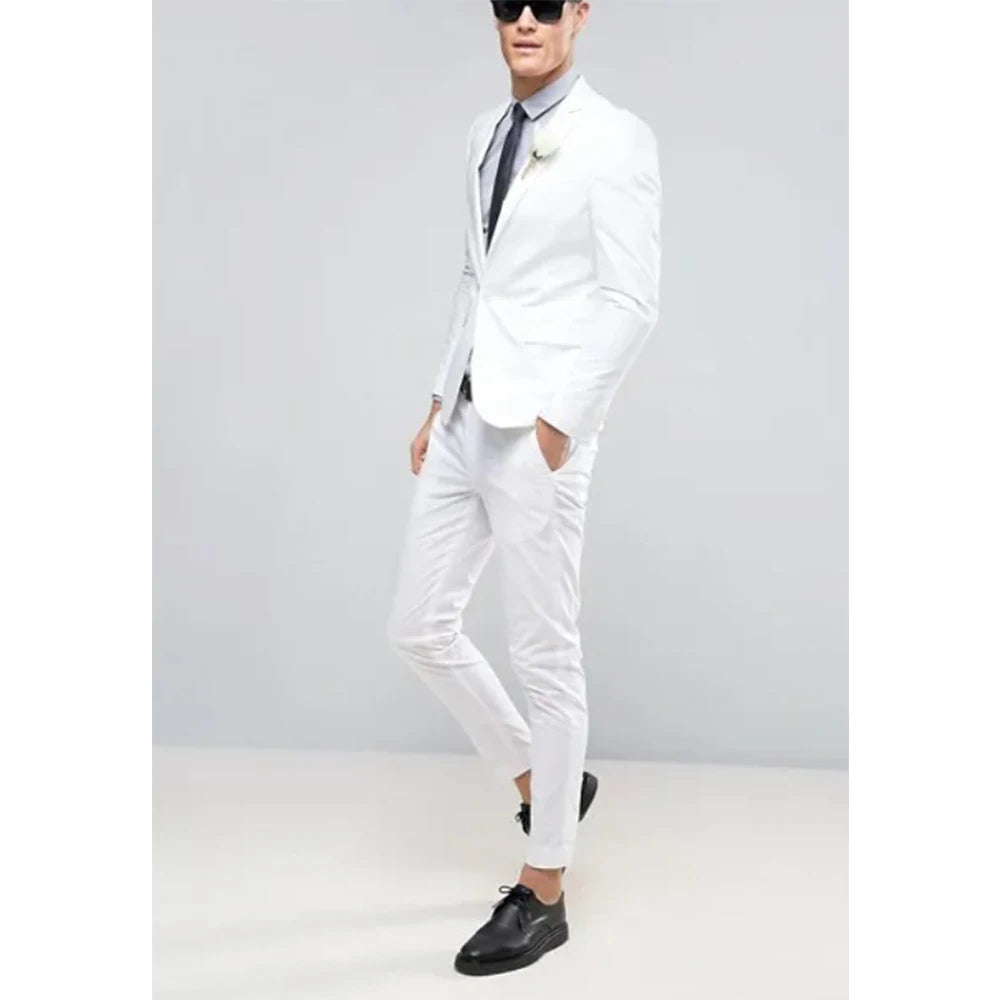 Windsor Double Ivory Suit – Distinctive Summer Elegance