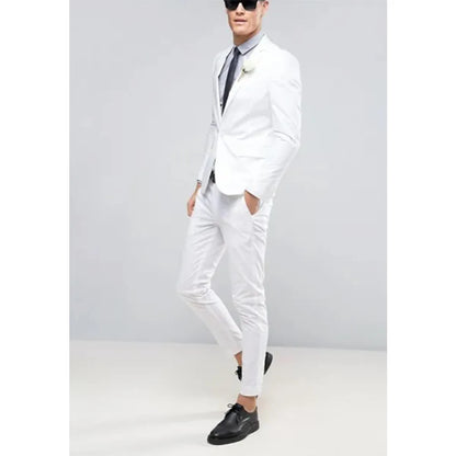 Windsor Double Ivory Suit – Distinctive Summer Elegance