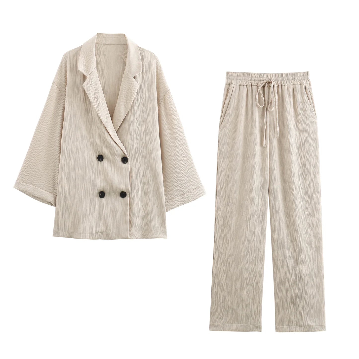 Blazer and Trousers Linen Elegance Set – Summer Edit