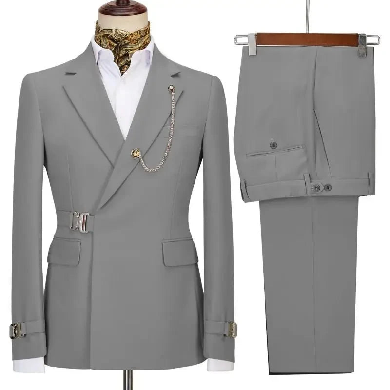Savile Grey Signature Suit – Precision, Style, and Presence