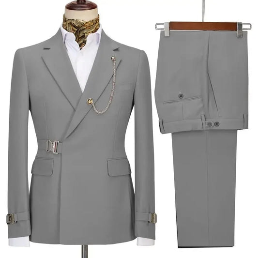 Savile Grey Signature Suit – Precision, Style, and Presence