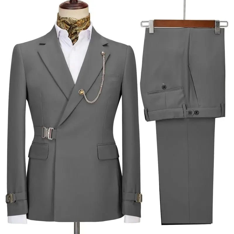 Savile Grey Signature Suit – Precision, Style, and Presence